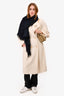 Alberta Ferretti Cream Alpaca/Wool Double Breasted Coat Size 2