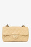 Pre-Loved Chanel™ 2000-2002 Cream Quilted Lambskin Mini Flap Bag