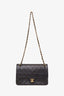 Pre-Loved Chanel™ 1986-88 Black Quilted Lambskin Medium Double Flap Bag 'Refurbished'