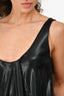 Diane von Furstenburg Black Glossy Pocket Tank Dress Size 4