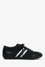 Prada Sport Black/White Canvas Leather Trimmed Sneakers Size 8.5 Mens