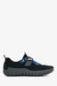 Prada Sport Black/Blue Nylon Rubber Velcro Strap Sneakers Size 7 Mens