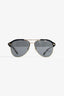 Gucci Gold Frame Tortoise Web Side Aviator Sunglasses Mens