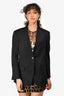 Salvatore Ferragamo Black Single Breasted Blazer Size 40 with Tags