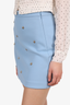 Maje Blue Bee Embellished Mini Skirt Size 1