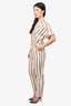 Maje White Stripe Jumpsuit Size 36