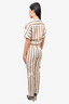 Maje White Stripe Jumpsuit Size 36