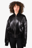 Maria McManus Black Satin Bomber Jacket Size L