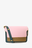 Marni Pink/Brown/Blue Leather Trunk Bag