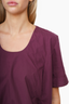 Marni Purple Peplum Scoop Neck Top Size 40