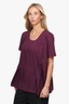 Marni Purple Peplum Scoop Neck Top Size 40