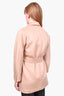 Max Mara Beige Cashmere Chain Closure Coat Size 0 with Belt