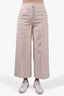 Max Mara Cream Monogram Trousers Size 0