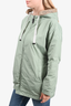 Max Mara The Cube Green/Beige Reversible Belted Rain Jacket Size 4