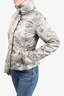 Max Mara The Weekend  Green Floral Puffer Jacket Size 2