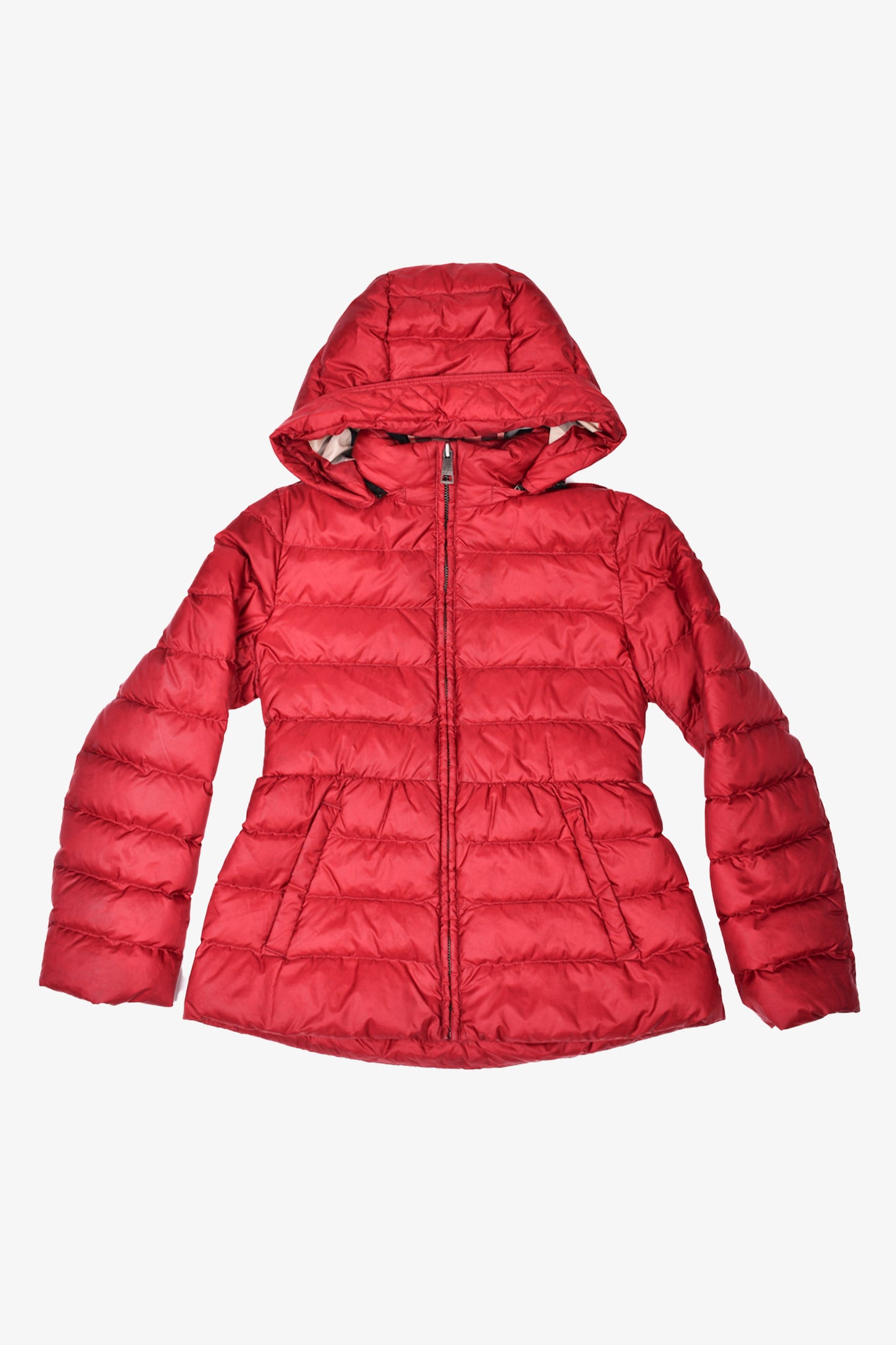 Burberry Children Red Nylon Puffer Coat Size 10Y – Mine & Yours