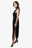 Misha Black High Neck Slit 'Triviata' Dress Size US 8