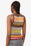 Missoni Orange/Brown/Yellow Patterned Sleeveless Top Size 40