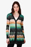 Missoni Teal/Gold Chevron Cardigan Est. Size S