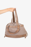 Brunello Cucinelli Beige/Brown Canvas Duffle Bag With Strap