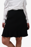 Miu Miu Black Ruffle Hem Mini Skirt Size 42