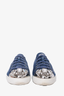 Miu Miu Denim Crystal Embellished Sneakers Size 40