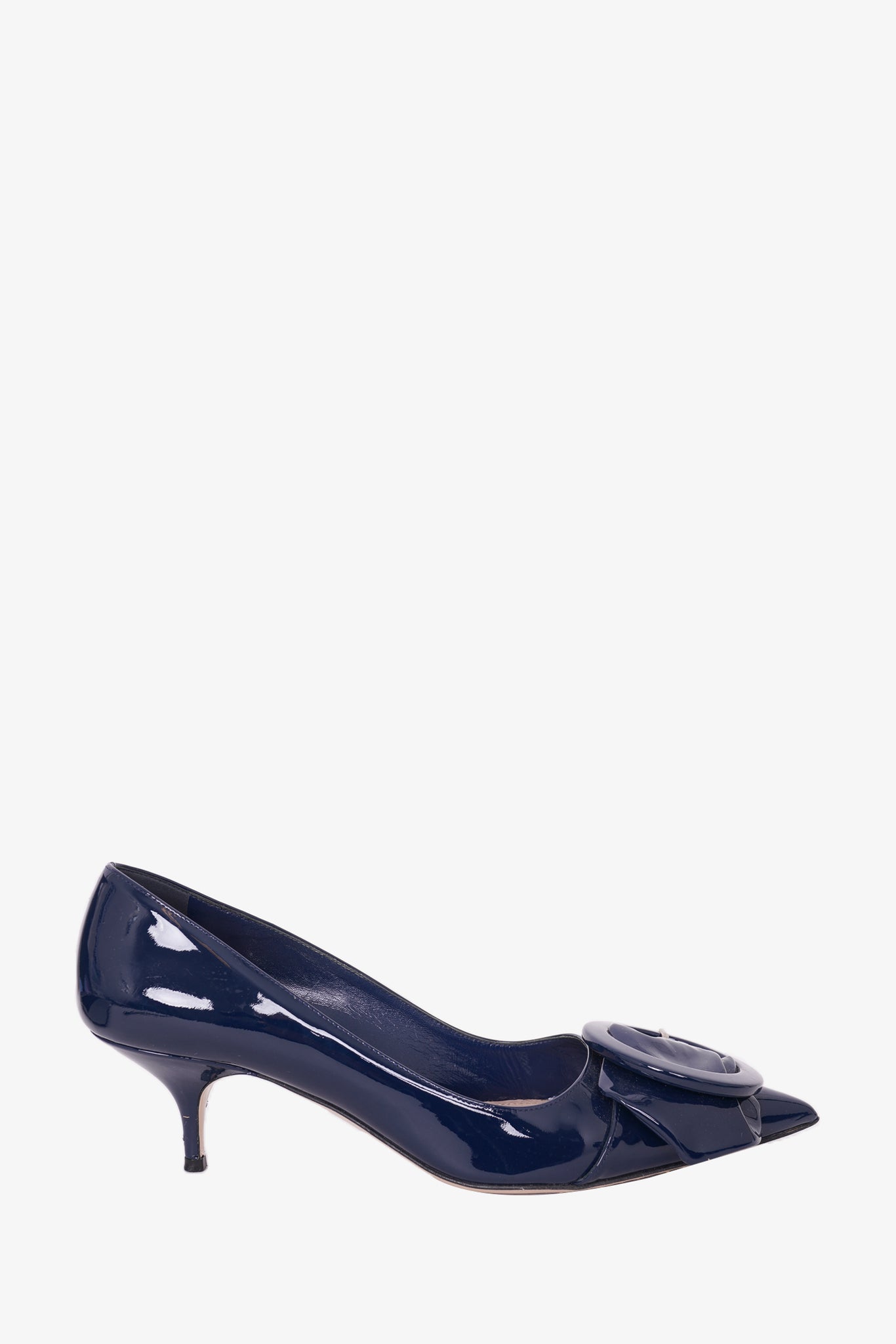 Navy blue patent clearance heels