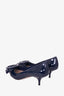 Miu Miu Navy Patent Leather Point Toe Heels Size 40