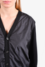 Moncler Black Nylon Button Down Cardigan Size XL Mens