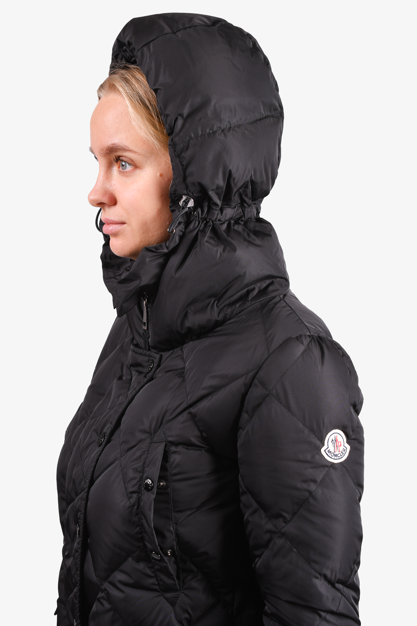 Moncler Black 'Vaulogette Giubbotto' Flared Down Jacket Size 0