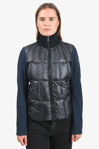 Moncler Navy Cardigan 'Maglia' Down Jacket Size L – Mine & Yours