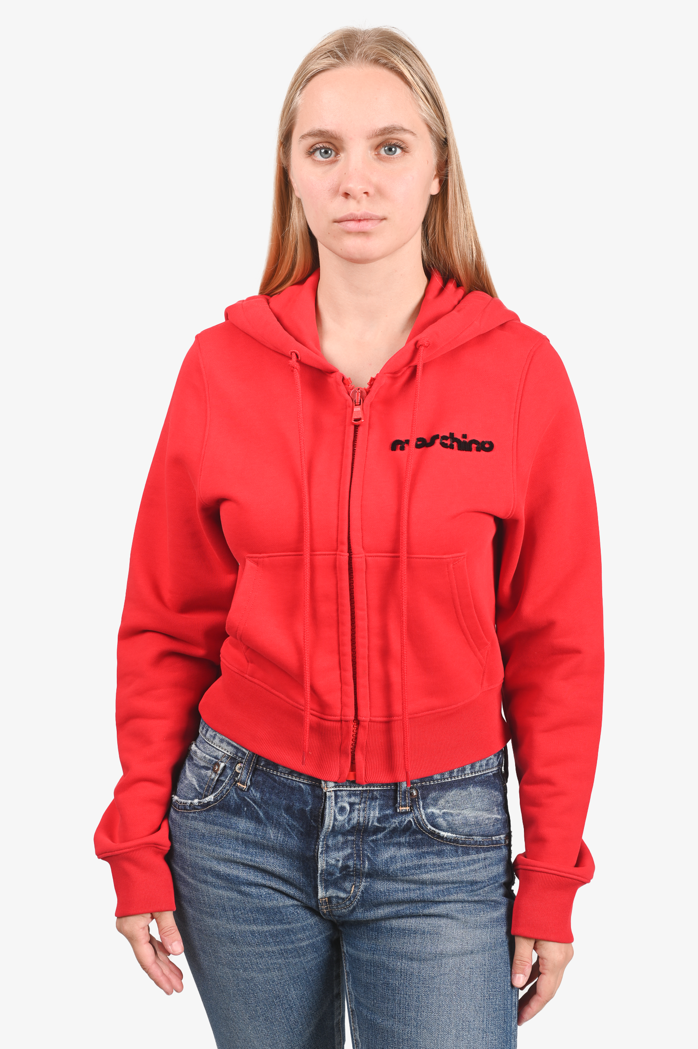 Moschino zip outlet up hoodie