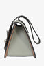 Moynat Grey Leather 'Madeleine Clutch PM' Top Handle Bag