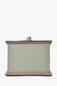 Moynat Grey Leather 'Madeleine Clutch PM' Top Handle Bag