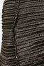 Mugler Black Shimmer Ribbed Maxi Skirt Size 38