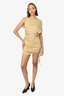 N. 21 Beige Ruched Mini Dress Size 38