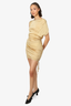 N. 21 Beige Ruched Mini Dress Size 38