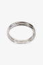 Hermes 18K White Gold Ring Size 58