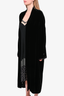 Nili Lotan Black Velvet Duster Coat sz OS (Missing Belt)