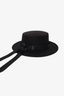 No Name Black Wool Fedora Hat with Back Ribbon