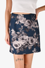 O'2nd Blue Floral Mini Skirt Size 4