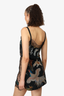 Off-White Black Silk Lace Bird Print Mini Dress Size XS