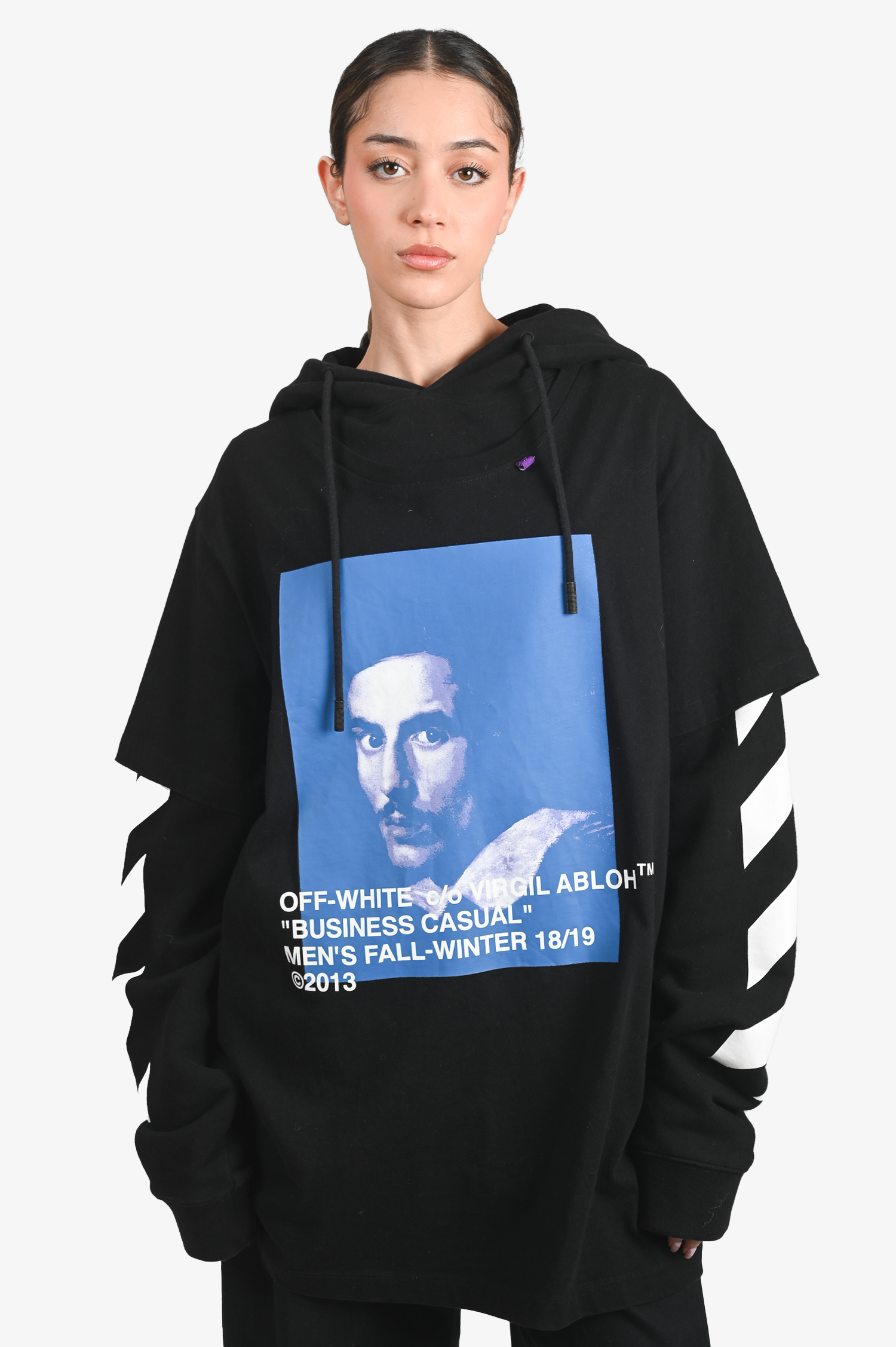 Off white mona hotsell lisa hoodie black