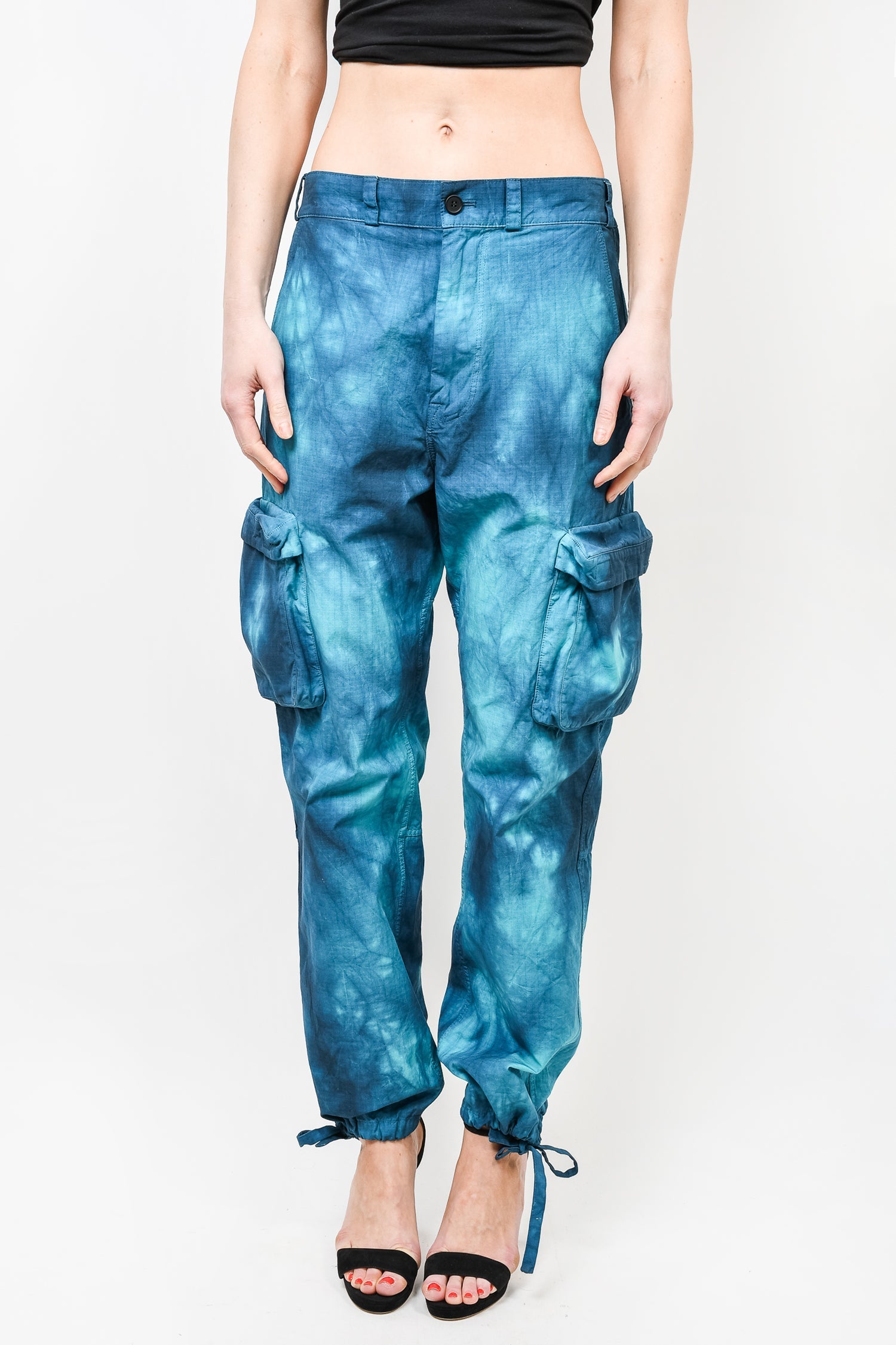 Off white hotsell cargo pants blue