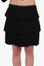 Pink Tartan Black Ruffled Mini Skirt Size 8