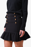 Pinko Black Button Detail Mini Skirt Estimated Size S