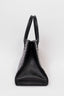 Prada Black Leather Diagramme Tote with Strap