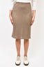 Ports Brown Knit Midi Skirt Size S