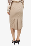 Prada Beige Cotton Midi Skirt Size 40