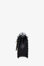 Prada Black City Calf Elektra Studded Shoulder Bag